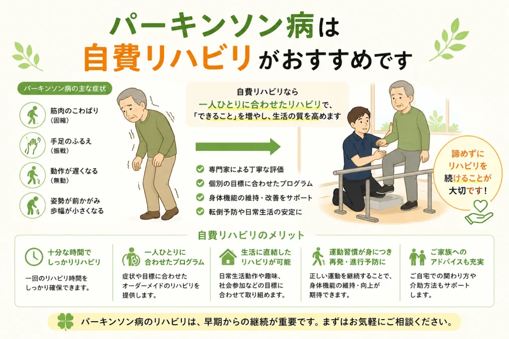 パーキンソン病 自費リハビリ 埼玉県